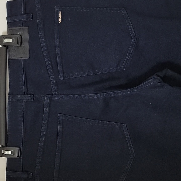 Volcom Size 34 Nailer Denim Relaxed Straight Jeans, Indigo Blue, Exc. Used Cond. - Picture 4 of 16